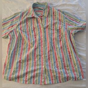 Alfred Dunner Floral Burnout Shirt